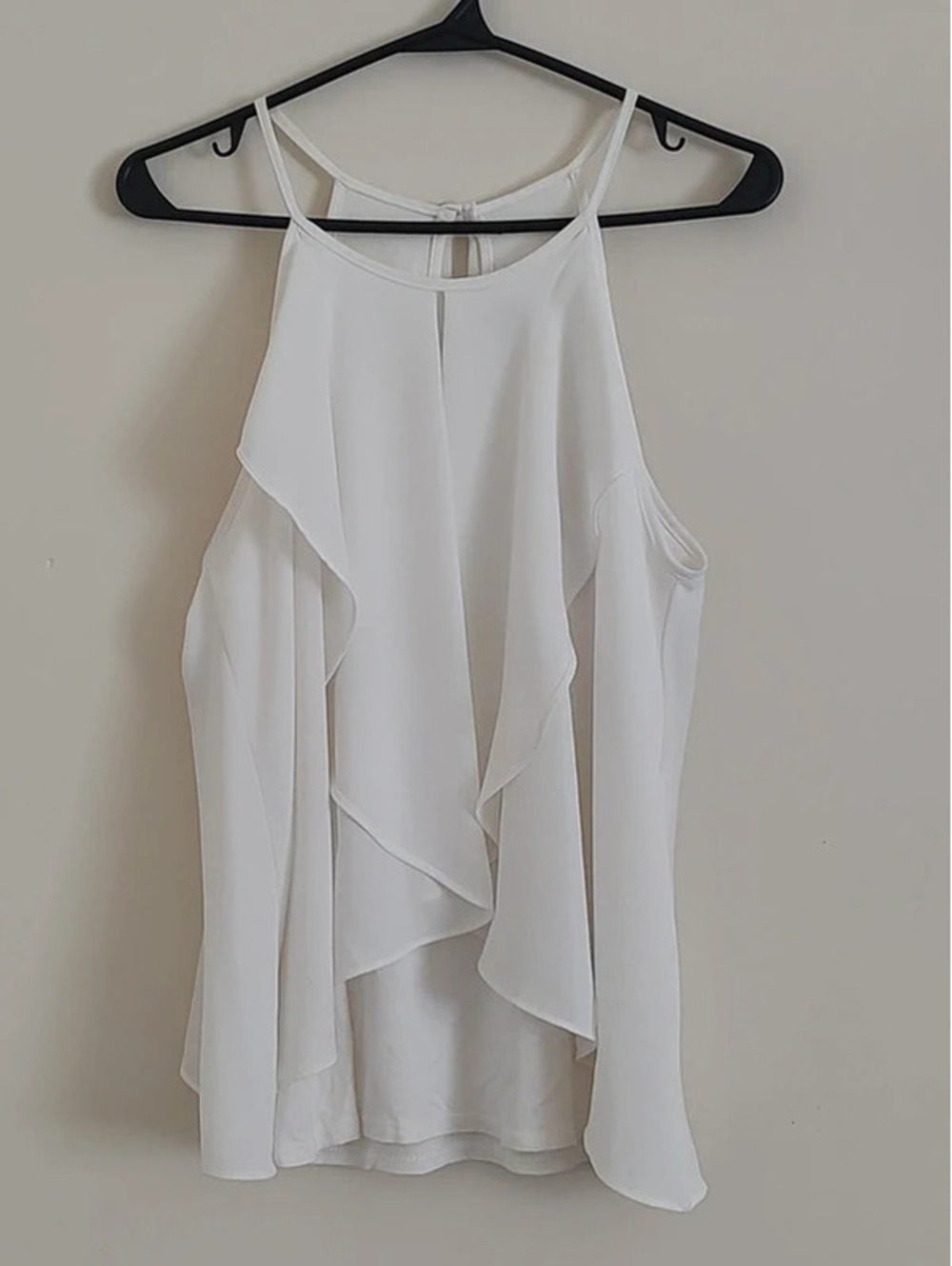 Bar III Women's White Summer Blouse Size S